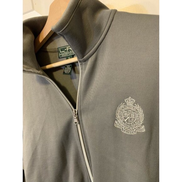 Ralph Lauren L-RL Active Women's Sz XL Gray Crest Full Zip Windbreaker Jacket - Picture 3 of 8